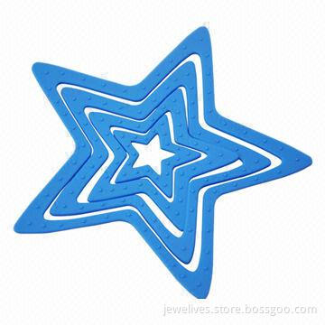 5-star silicone coasters